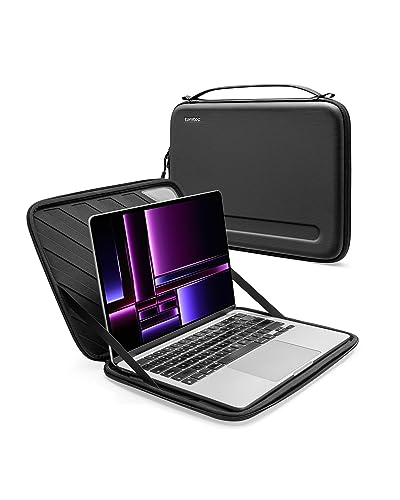 Tomtoc Laptop Case, Portable Electronic Device Cover, Protective Case for 14-Inch MacBook Pro and MacBook Air with Hard Shell, Ultra-Slim and Easy to Carry