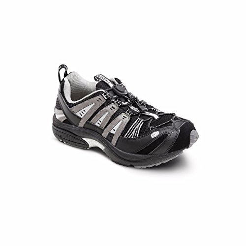 Dr. Comfort Performance-X Men's Therapeutic Diabetic Double Depth Shoe: Black 13.0 X-Wide (XW/6E) Elastic & Standard Laces
