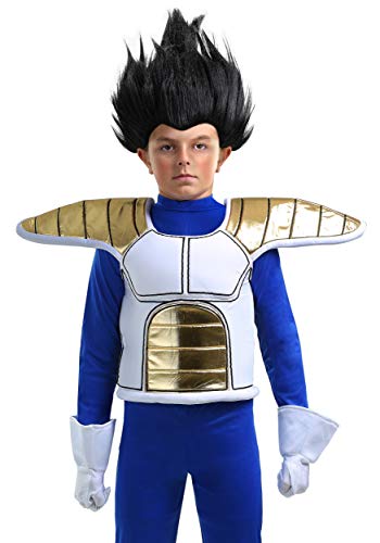 Fun Costumes Dragon Ball Z Saiyan Child Armor | Kids Foam Vest Accessory | Ascend to Legendary Status Multicolor Small