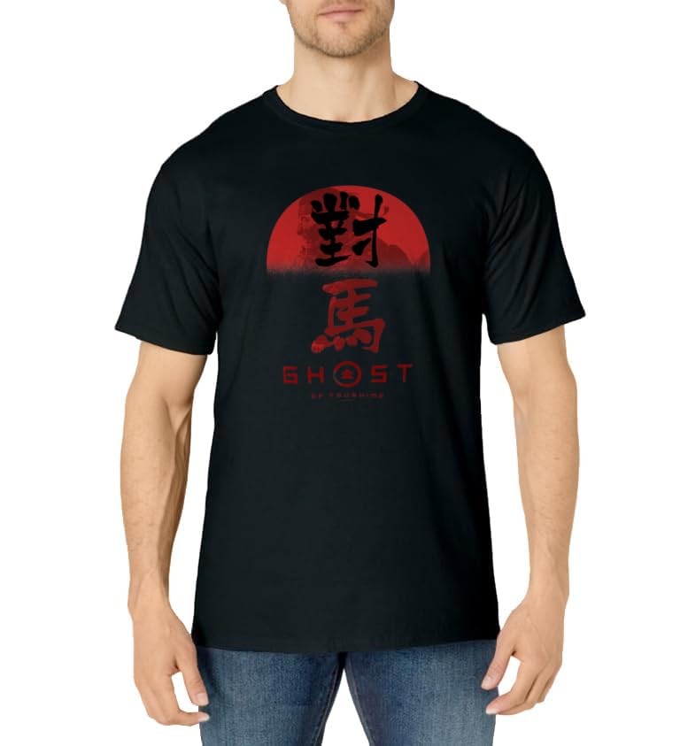 Ghost of Tsushima Ghost in Rising Sun T-Shirt
