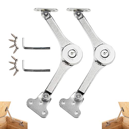 Toy Box Hinges Soft Close - Lid Support Hinges Heavy Duty, Soft Close Hinges for Chest Toy Box, Chest Hinges Support 50lb/2pcs (APFFSY)