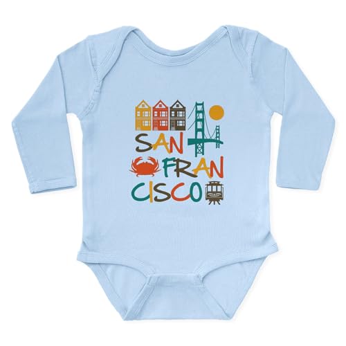 CafePress San Francisco Body Suit Cute Long Sleeve Infant Bodysuit Baby Romper