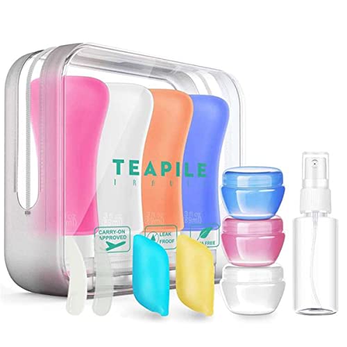 4 Pack Travel Bottles, 3oz Leak Proof Travel Accessories Containers Toiletries,Travel Shampoo And Conditioner Bottles,Perfect for Business or Personal Travel, Fun Outdoors 9 Pieces