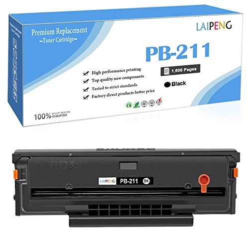 LAIPENG PB-211 PB211 PB 211 PB-211EV PB 211EV Compatible Toner Cartridge 1600 Pages for P2500W P2502W P2207 M6550 M6500NW M6550NW M6600 M6600NW M6602NW M6552 M6552NW M6602N Printers (Black,1-Pack)