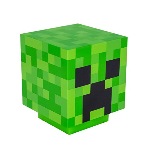Paladone Minecraft Creeper Desk Light with Official Creeper Sounds, Handheld Night Light for Kids Room or Gamer Décor - Licensed Minecraft Gifts