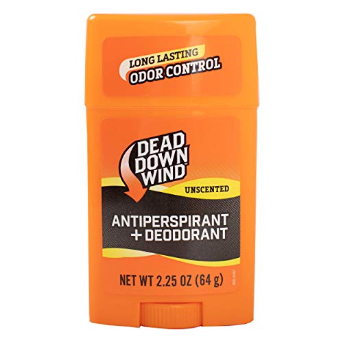 Dead Down Wind Men’s Antiperspirant Deodorant Stick | 2.25 Ounce | Unscented, Long Lasting, Chemical & Organic Odor Eliminator, Safe for Sensitive Skin | Hunting Accessories