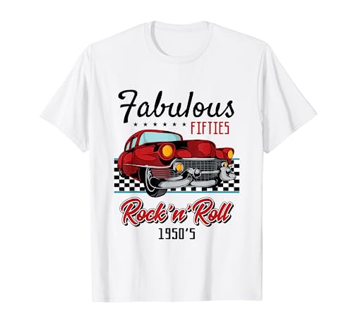 50s Rockabilly Vintage 1950s Clothing For Women Men Tshirt