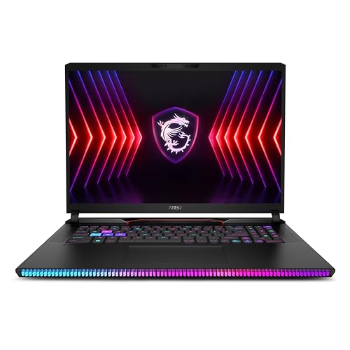 MSI Raider GE78HX 17” 240Hz QHD+ Gaming Laptop: Intel Core i9-14900HX, NVIDIA Geforce RTX 4070, 32GB DDR5, 1TB NVMe SSD, Thunderbolt 4, Cooler Boost 5, Win 11 Home: Black 14VGG-205US