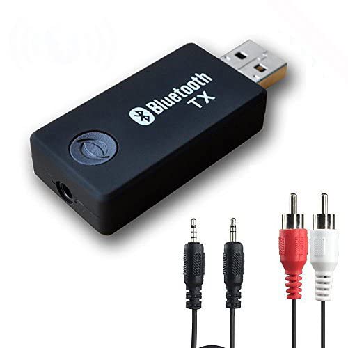 Bluetooth Transmitter for TV PC,YETOR 3.5mm Portable Stereo Audio Wireless Bluetooth 5.2 Audio Transmitter for TV,PC,MP3/MP4.USB Power Supply(TX9)¡­