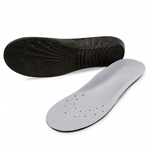 Shoe Insoles, Memory Foam Insoles, Providing Excellent Shock Absorption and Cushioning for Feet Relief, Comfortable Insoles for Men and Women for Everyday Use, L [US M: 8-12/W: 10-15] Black