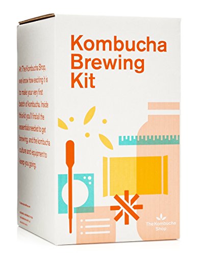 The Kombucha Shop Organic Kombucha Starter Kit - 1 Gallon Brewing Kit Includes All The Essentials Required for Brewing Kombucha At Home