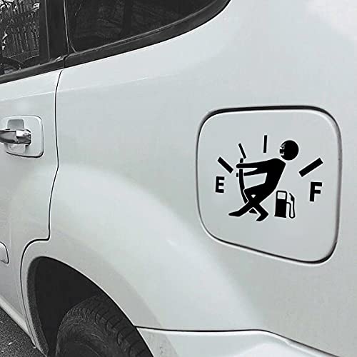 Funny Car Stickers High Gas Consumption Decal Fuel Gage Empty Stickers Fit Car, Trucks, Motorcycle, SUV (Black)