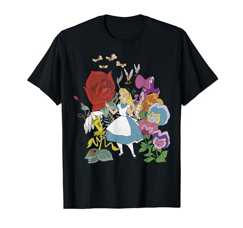 Disney Alice In Wonderland Alice In The Flowers T-Shirt