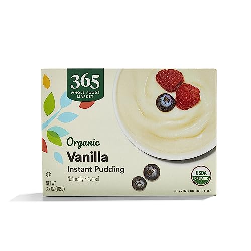 365 by Whole Foods Market, Organic Instant Vanilla Pudding Mix, 3.7 Ounce