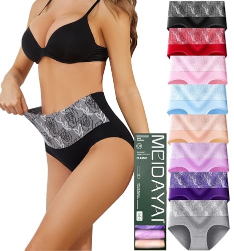 MEIDAYAI Womens Underwear High Waist Tummy Control C Section Recovery Underwear