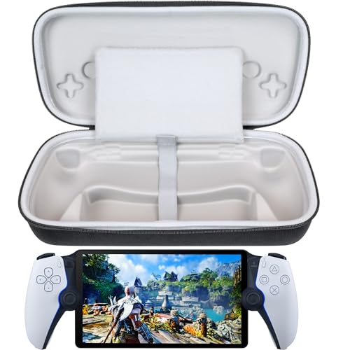ButterFox Carrying Case for Playstation Portal Remote Player, Portable Hard Case for PS Portal (Black/Light Grey)