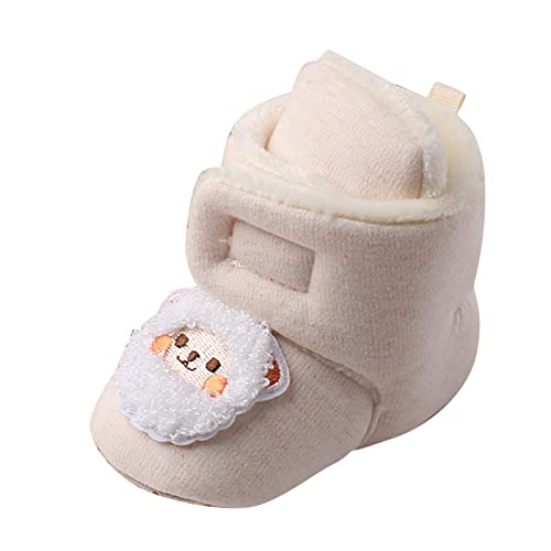 Bblulu Baby Booties Girls Boys Infant Slippers Soft Non-slip Sole Boots Thick Warm Cozy Socks Warm Infant Newborn Crib Baby Shoes