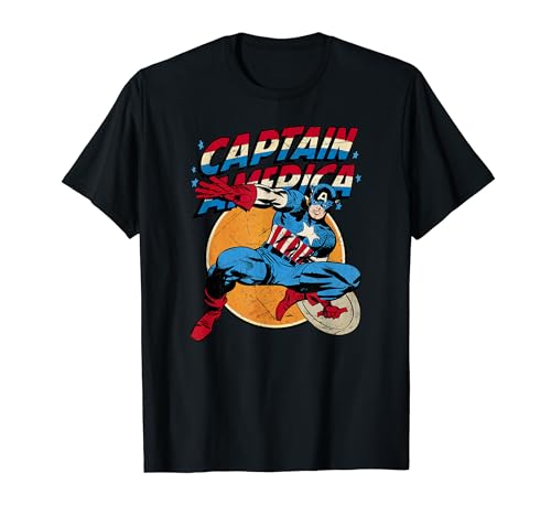 Marvel Avengers Vintage Captain America Avengers Comic T-Shirt