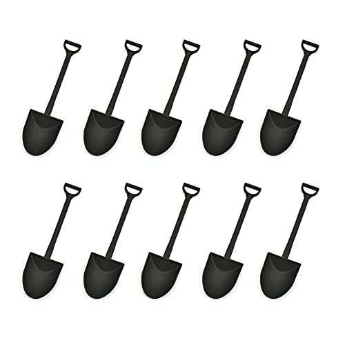 Aliotech 50PCS Plastic Mini Ice Cream Dessert Spoon Shovels Pudding Yogurt Spoons for Family or Party by Aliotech