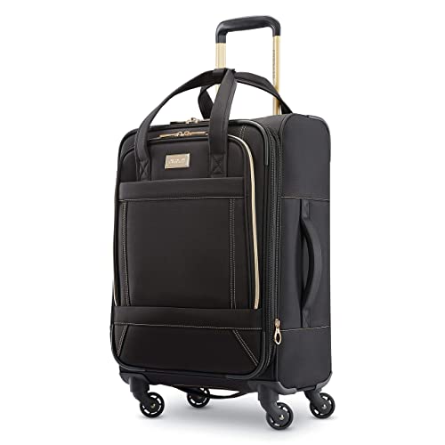 American Tourister Belle Voyage Softside Luggage with Spinner Wheels, Black, Carry-On 21-Inch