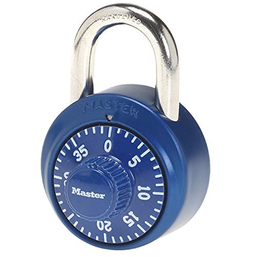 Master Lock 1-7/8 in (48 mm) wide Combination Padlock with Aluminum Cover, 3/4 in (19 mm shackle length, 1530DCM Assorted Colors