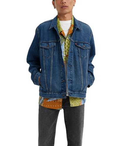 Levi's Men's Trucker Jacket (Also Available in Big & Tall), Dark Indigo Stonewash, Medium