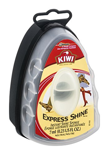 Kiwi Express Neutral Shoe Shine Sponge | Leather Care for Shoes, Boots, Furniture, Jacket, Briefcase and More , purse, bag, Packed by Organica