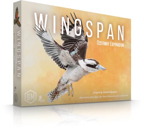 Stonemaier Games: Wingspan Oceania Expansion | Add to Wingspan (Base Game) | Includes New Player Mats, Food, and Egg Color | 95 Unique New Birds | Cooperative Mode | Ages 14+, 1-5 Players, 40-70 Mins