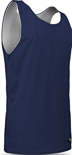 Game Gear Reversible Workout Jersey, Basketball/Gym Tank Top for Men and Boys AP-993 Navy/White