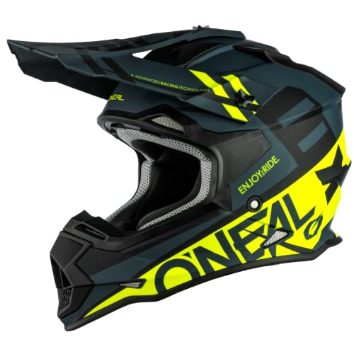 O'Neal - 0200-214 2Series Adult Helmet, Spyde (Black/Hi-Vis, LG)