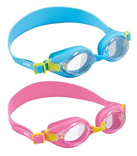 Aegend Kids Swim Goggles (2 Pack) for children/Toddler/Boys/Girls/Youth, No Leaking Swimming Goggles for Kids Aged 4-14