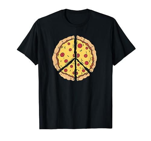 Pizza Peace Sign Funny Novelty Shirts for Men Women Kids T-Shirt