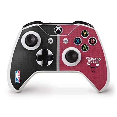 Skinit Decal Gaming Skin Compatible with Xbox One S Controller - Officially Licensed NBA Chicago Bulls Canvas Design