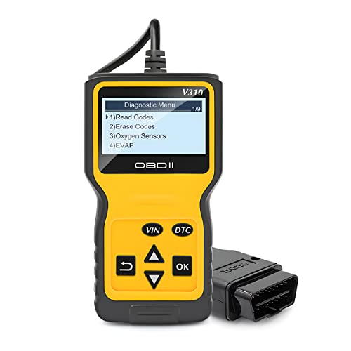 OBD2 Scanner Code Reader for Car Check Engine, Automotive CAN Diagnostic Tool, Read and Erase Fault Codes, Check Emission Monitor Status, Universal for All OBD II Protocol Cars After 1996