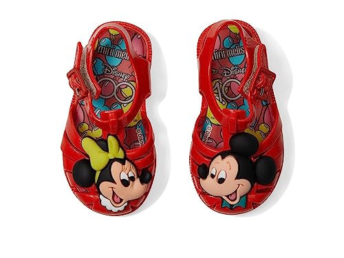 mini melissa Baby Girl's Pos+Disney 100 BB (Toddler) Red 9 Toddler M