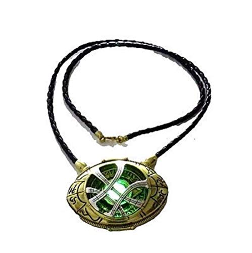 71mm Dr Doctor Strange Eye of Agamotto Amulet Pendant Necklace Glow in The Dark