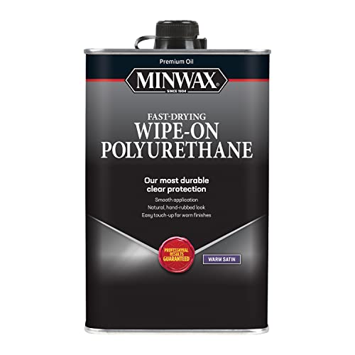 qt Minwax 60910 Clear Wipe-On Poly Polyurethane Finish Satin