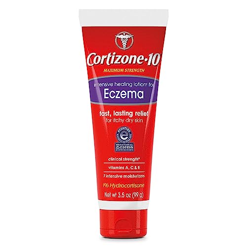 Cortizone 10 Maximum Strength Intensive Healing Lotion for Eczema, 1% Hydrocortisone, 3.5 oz.