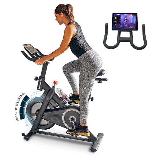 Echelon Smart Connect Fitness Bike, 30-Day Free Echelon Membership, Easy Storage, Small Spaces, Cushioned Seat, Solid Design, HIIT, Top Instructors, 32 Resistance Levels, Bluetooth, EX15