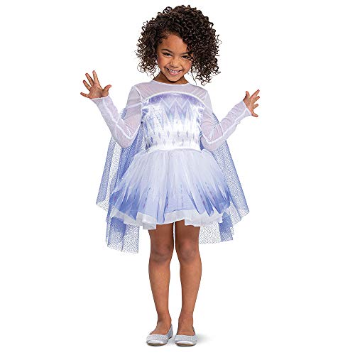 Snow Queen Elsa Costume for Girls Official Disney Frozen 2 Tutu Dress for Toddlers, Classic Size Medium (3T-4T)