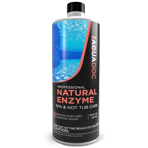 Spa Enzyme for Hot Tubs, Spa Enzyme Water Treatment to Clarify Hot Tub Water. Natural Enzyme Hot Tub Cleaner, Spa Enzyme Cleaner & Natural Hot Tub Chemicals to Make your Spa Perfect - 16oz MAV AquaDoc