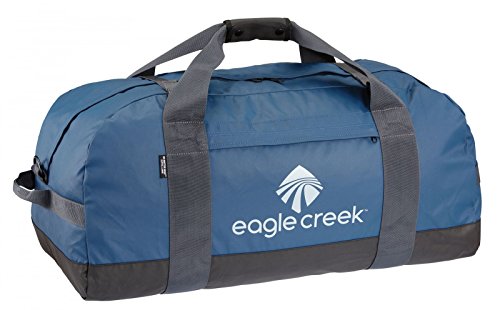 Eagle Creek No Matter What Duffel Travel Bag - Rugged and Water-Resistant Lockable Classic with Bar-Tacked Reinforcement, Storm Flap, and Separate Storage Pouch, Slate Blue - Medium