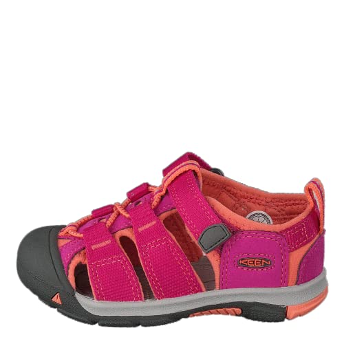KEEN Newport H2 Closed Toe Water Sandals, Very Berry/Fusion Coral, 12 US Unisex Little Kid