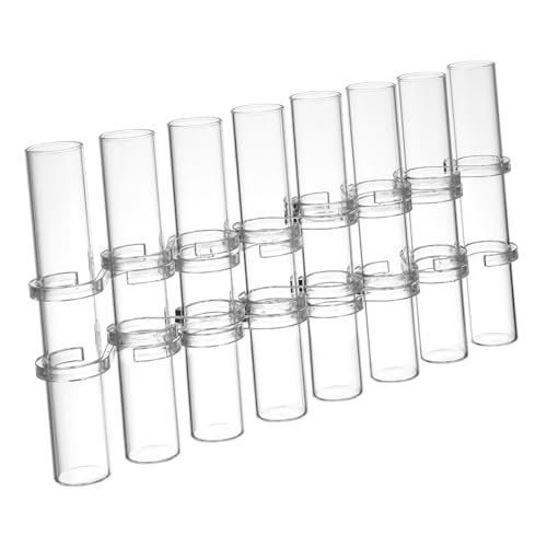 Levemolo 1 Set Transparent Tube Vase Plant Light House Decorations for Home Vases for Hinged Vases Hydroponic Tube Test Tube Vase Mini Containers Glass Cylinder White Articulated Lighthouse