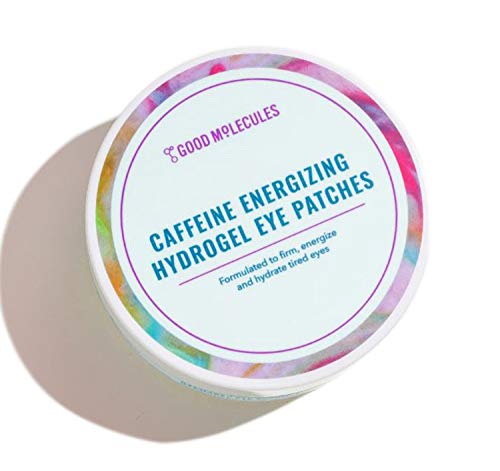 Good Molecules Caffeine Energizing Hydrogel Eye Patches - Eye Mask with Hyaluronic Acid Hydrate and Reduce Puffiness - Pack of 30, Skincare for Face