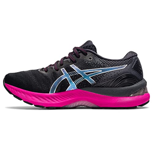 ASICS Women's Gel-Nimbus 23 Running Shoes, 7.5, Black/Pure Silver