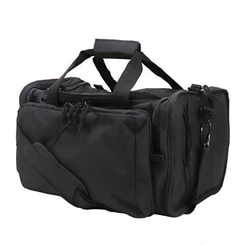 OSAGE RIVER Tactical Range Bag for Handguns and Hunting, Travel Duffel, 13.5 x 10.5 x 7.5 inches, Light Duty, Black