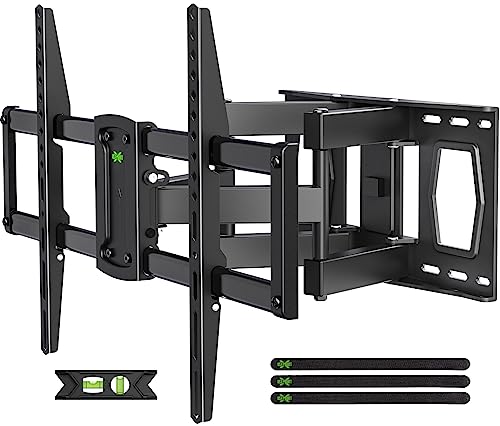 UL Listed Full Motion Mount, USX MOUNT Wall Mount for Most 42-86 inch TVs, Holds up to 120lbs, Max VESA 600x400mm, Swivel TV Bracket with Dual Articulating Arms Tilt Rotation Fits 16' Wood Stud