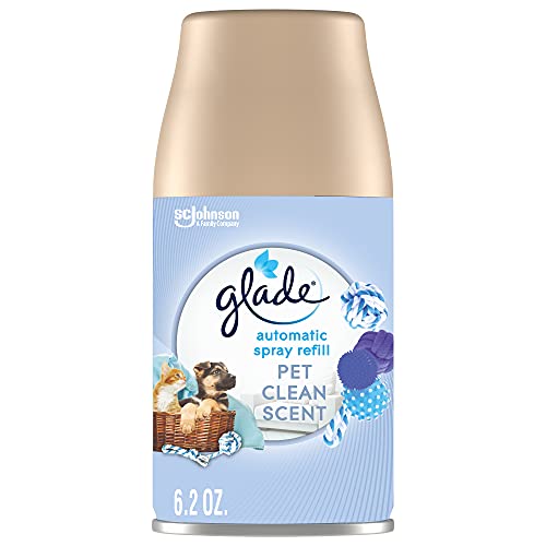 Glade Automatic Spray Refill, Air Freshener for Home and Bathroom, Pet Clean Scent, 6.2 Oz