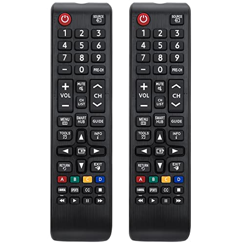 (2 Pack) Universal Remote for Samsung TV Remote, Replacement Remote for Samsung Smart TV, LED LCD HDTV QLED SUHD UHD 4K 3D Series